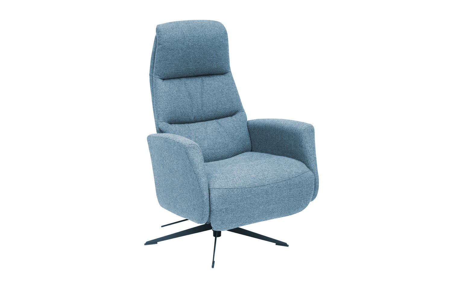 Andrea relaxfauteuil stof blauw