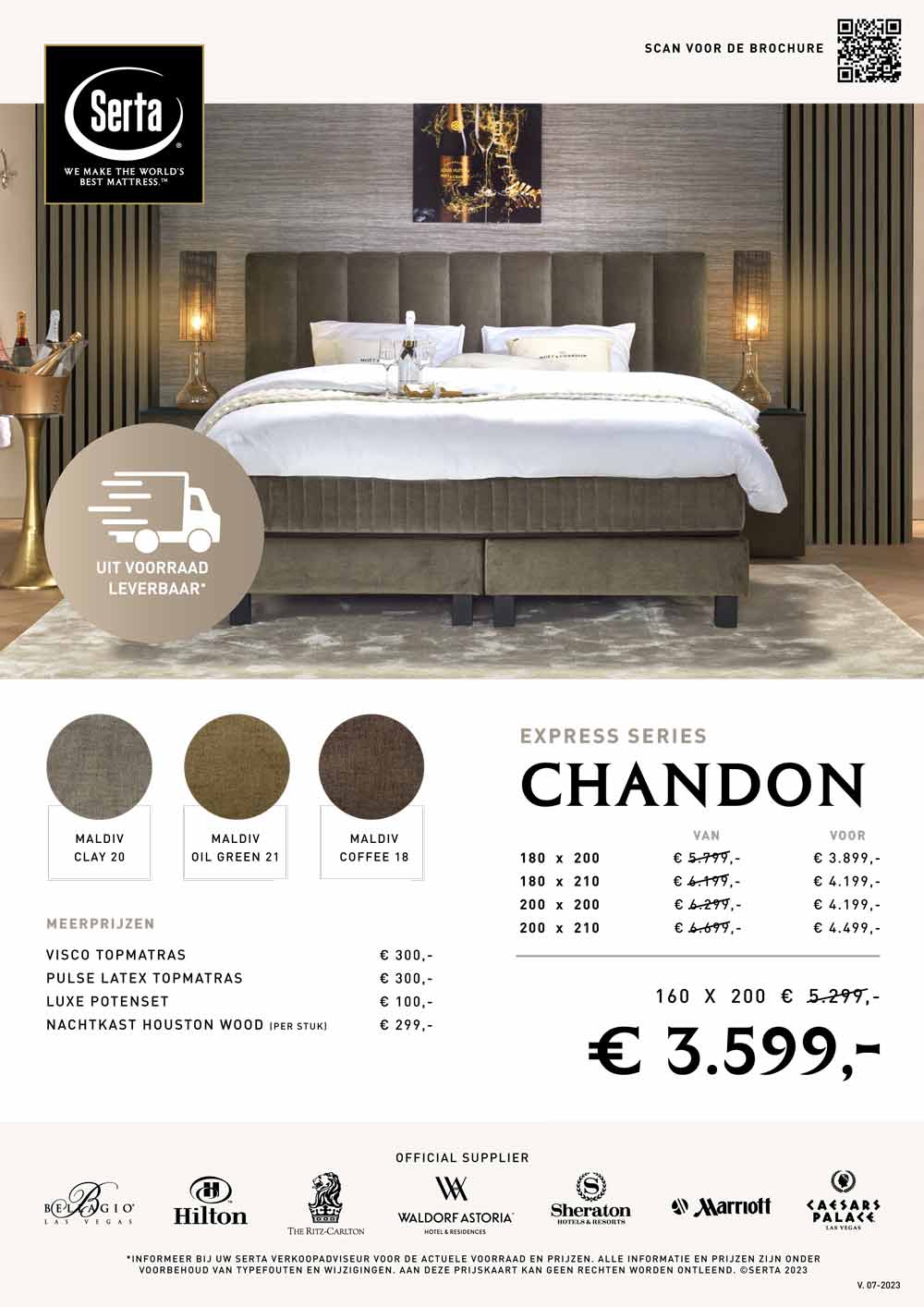 Chandon Limited en Express series Prijskaarten