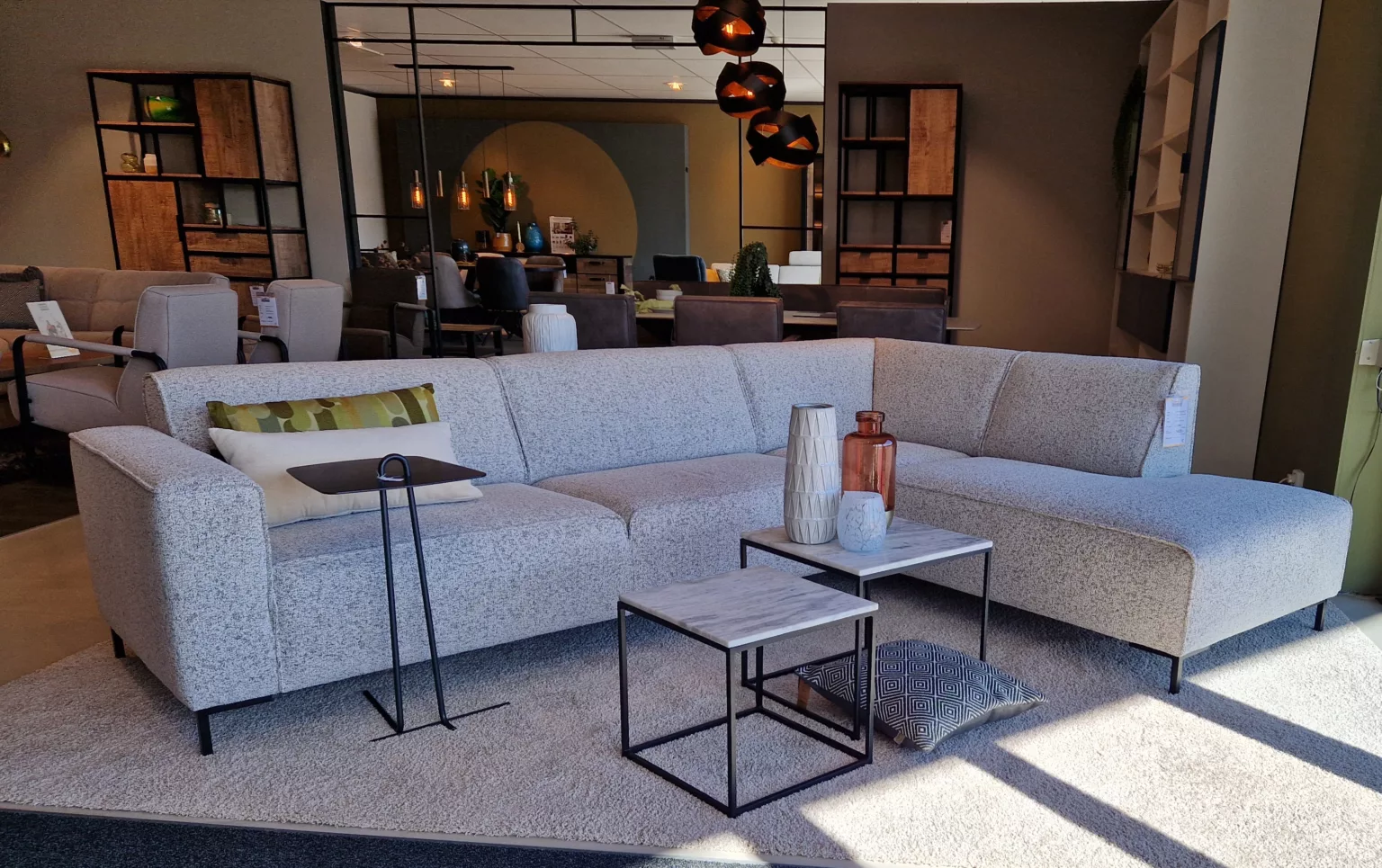 Garda hoekbank showroom